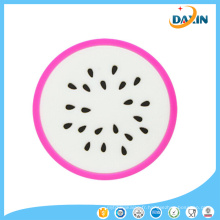 Fruit Cup Mats Nouveauté Gelée Couleur Silicone Super Cute Coasters